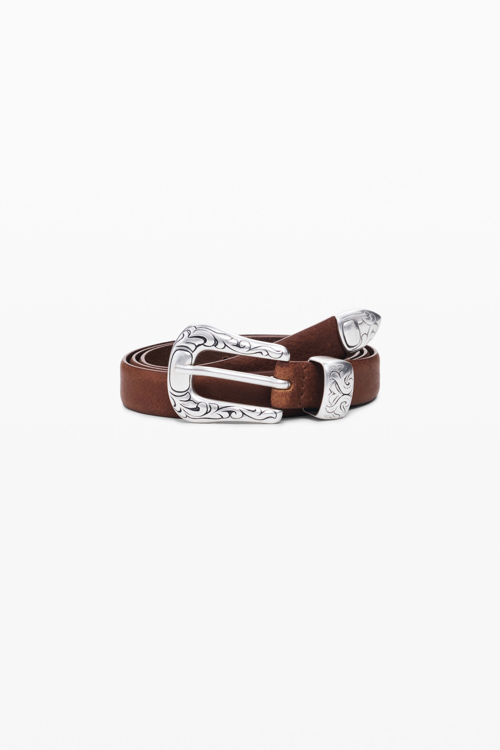 Cinturón Desigual Piel Hebilla Cowboy