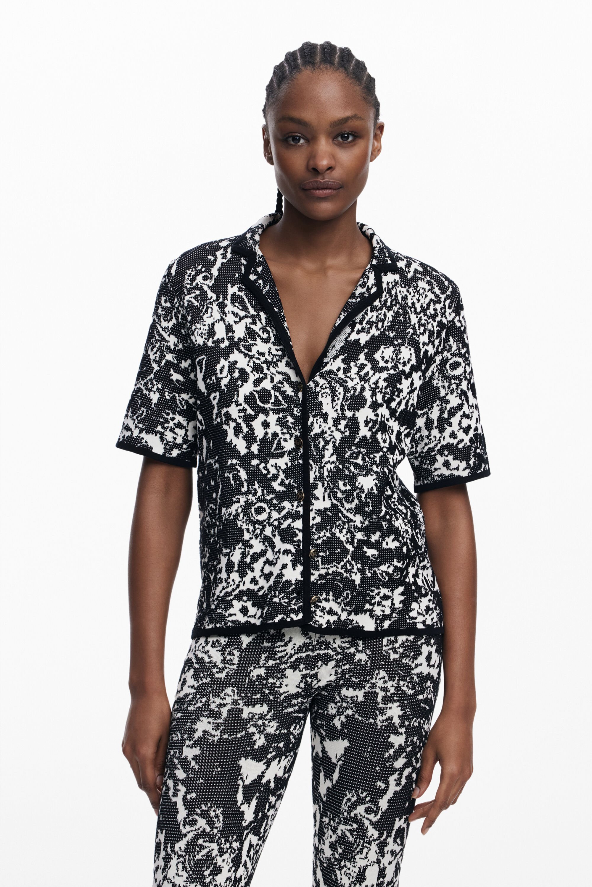 Camisa manga corta estampada Desigual para hombre