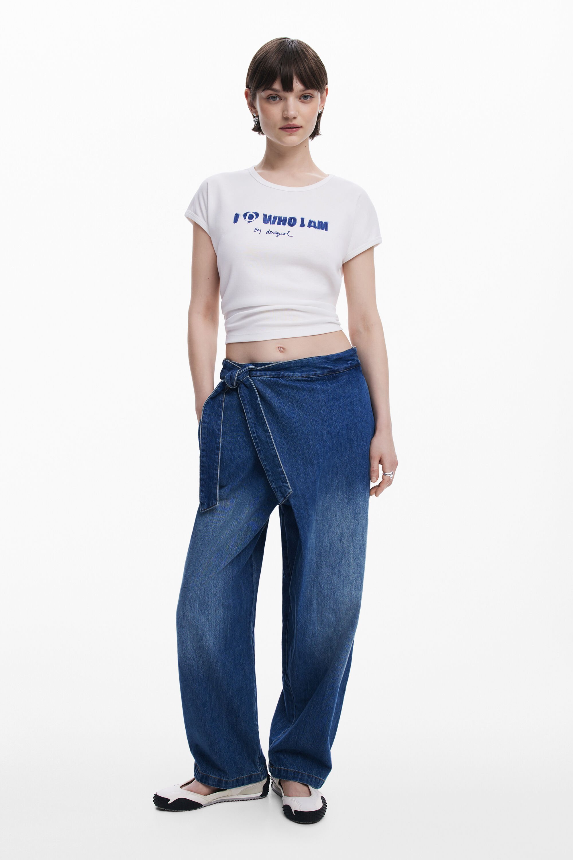 Desigual Vaquero Baggy tipo pareo