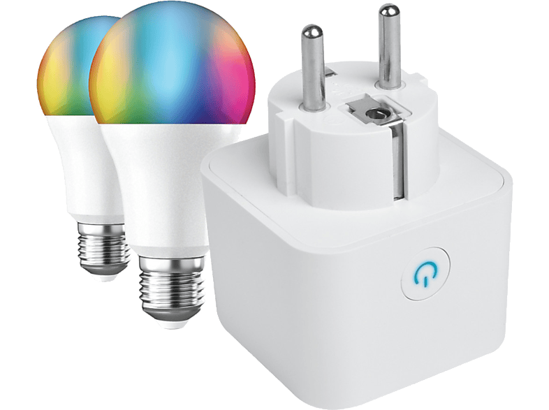 Enchufe Inteligente Muvit iO MIOPAK005 con 2 Bombillas A60