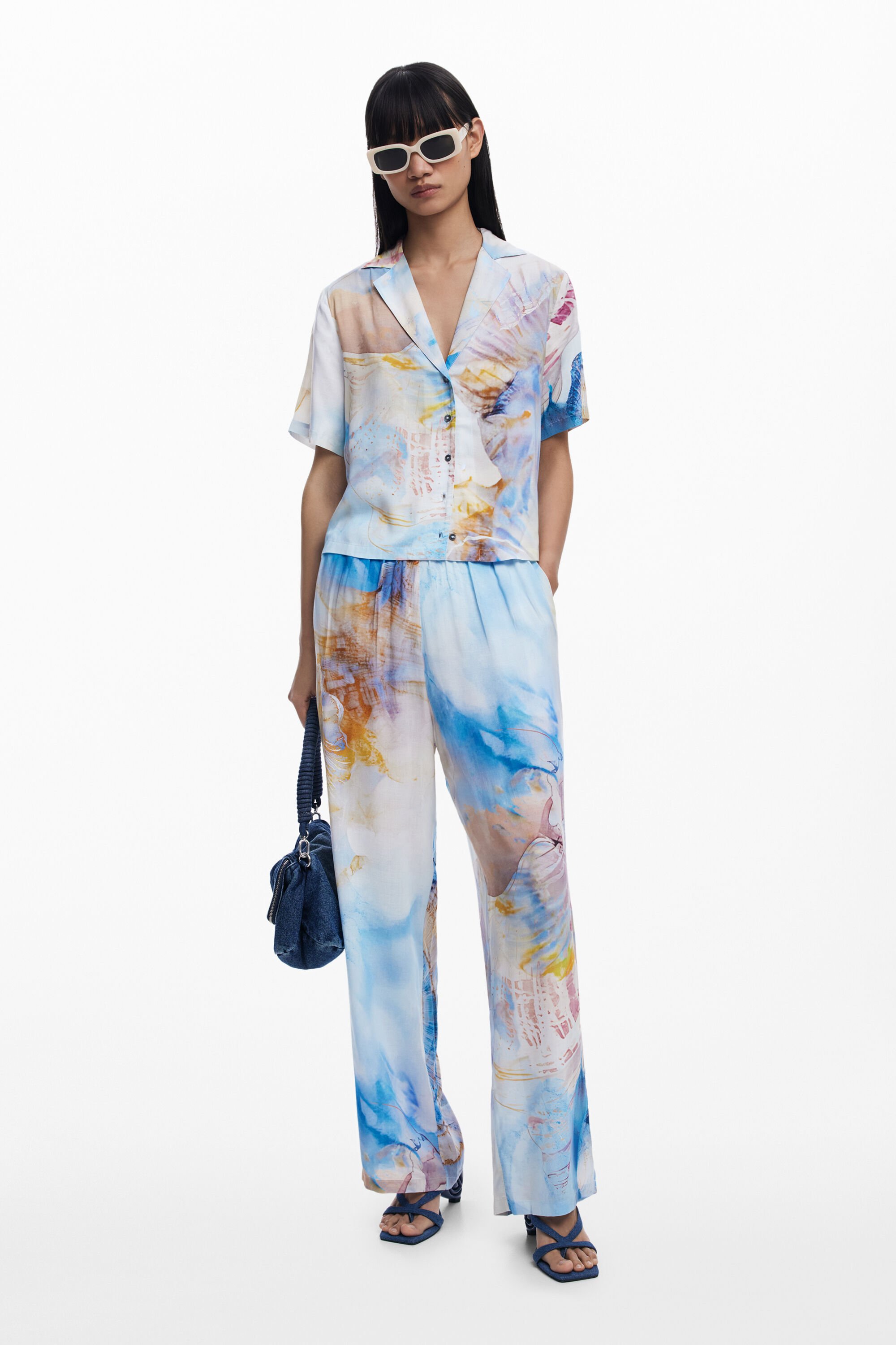 Pantalón conchas de hombre Desigual