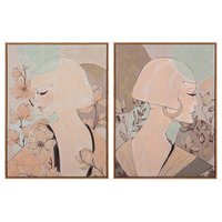 Conjunto de 2 Cuadros Decorativos para Mujer
