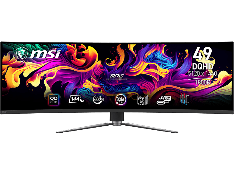 Monitor Gaming MSI MAG 491CQP 49" DQHD 144 Hz QD-OLED Curvo
