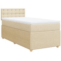 Cama Box Spring con Colchón Tela 90x200 cm