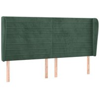 Cabecero Cama de Terciopelo con Orejas 163x23x118/128cm