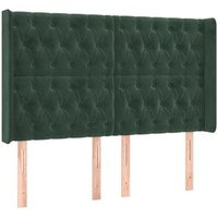 Cabecero con orejas de terciopelo 147x16x118/128 cm