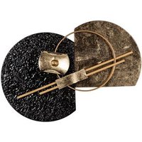 Adorno de Pared Metal Dorado Negro 83x8x53 cm
