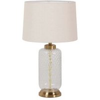 Lámpara Sobremesa Metal Cristal