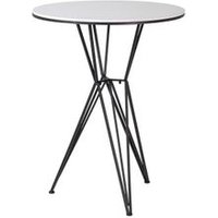 Mesa Metálica de Mármol Blanco 70x70x110 cm