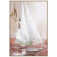 Cuadro Barco Pintado a Mano 83x4x123 Cm Cuadro Barco Pintado a Mano 83x4x123 Cm