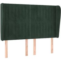 Cabecero de cama con orejas de terciopelo, 147x23x118/128 cm, CFW319846