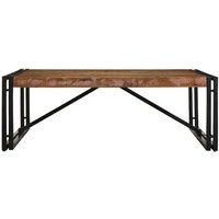 Mesa de Centro Multicolor 100x100x35 cm Madera Maciza Reciclada CFW4841261