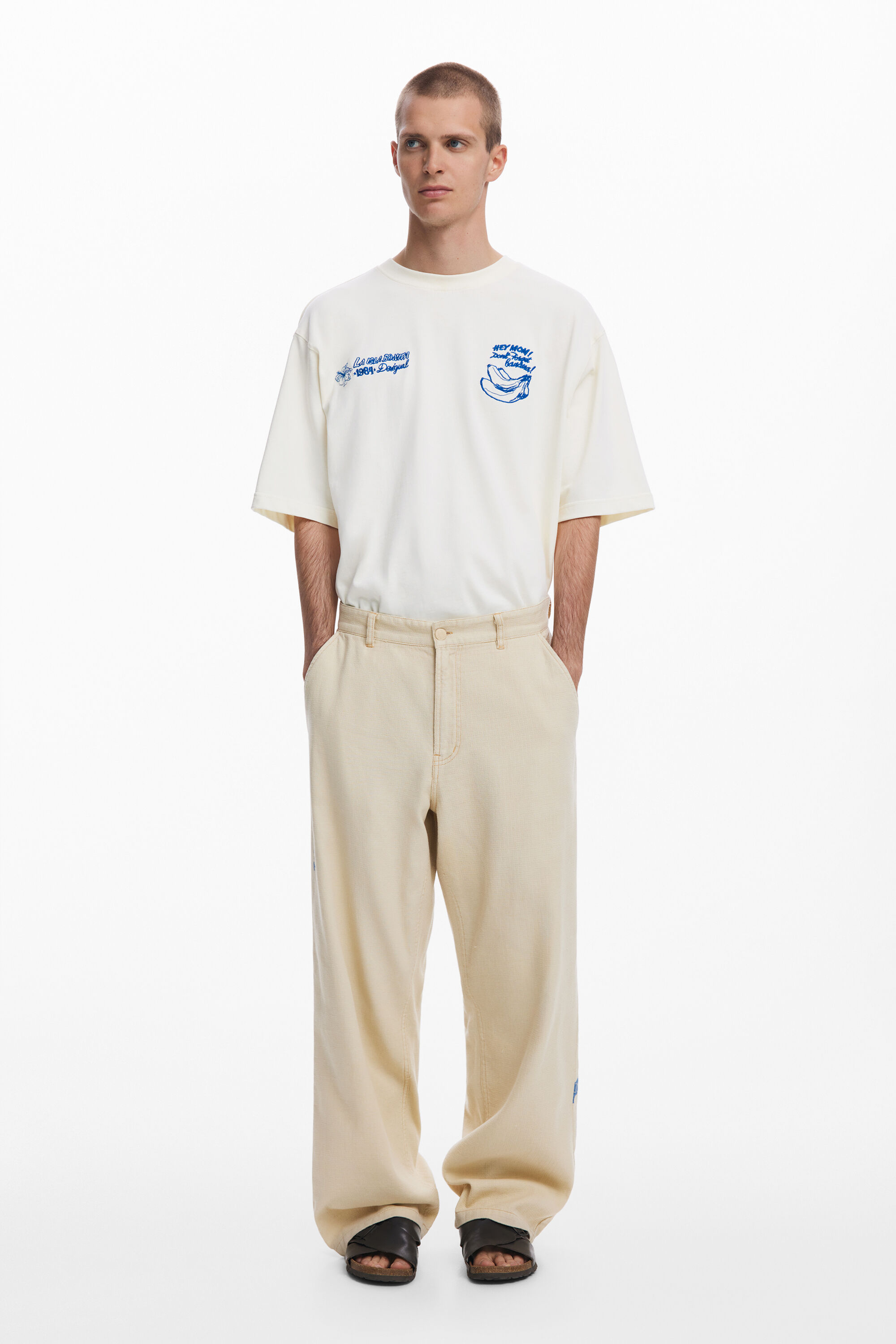 Pantalón Largo Palmera Hombre Desigual