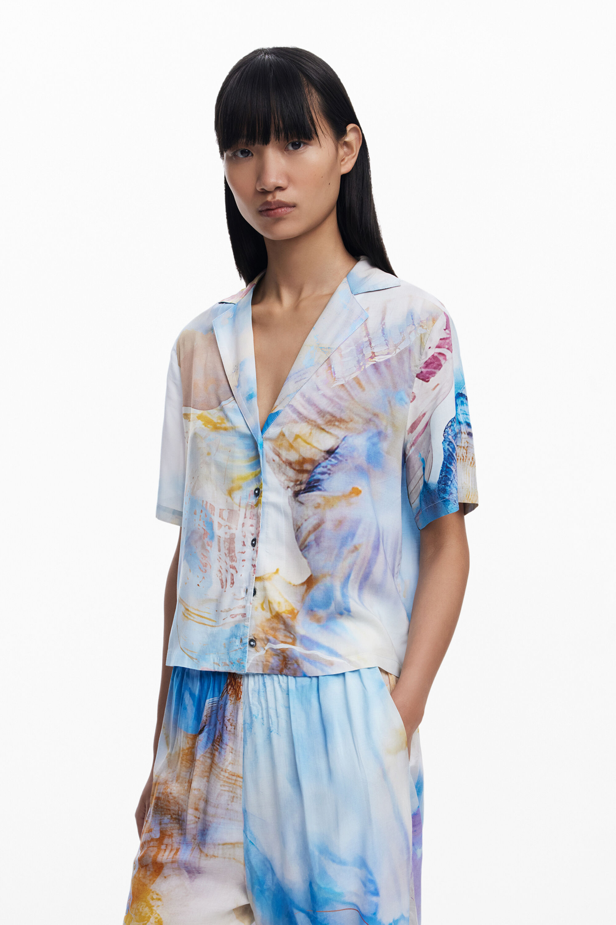 Camisa Cropped Desigual