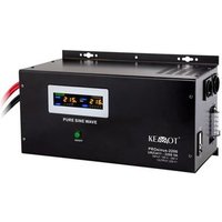 Fuente de Alimentación Ininterrumpida Kemot Prosinus-2200 Convertidor con Onda Senoidal Pura y Función de Carga 12V 230V Fuente de Alimentación Ininterrumpida Kemot Prosinus-2200 Convertidor con Onda Senoidal Pura y Función de Carga 12V 230V