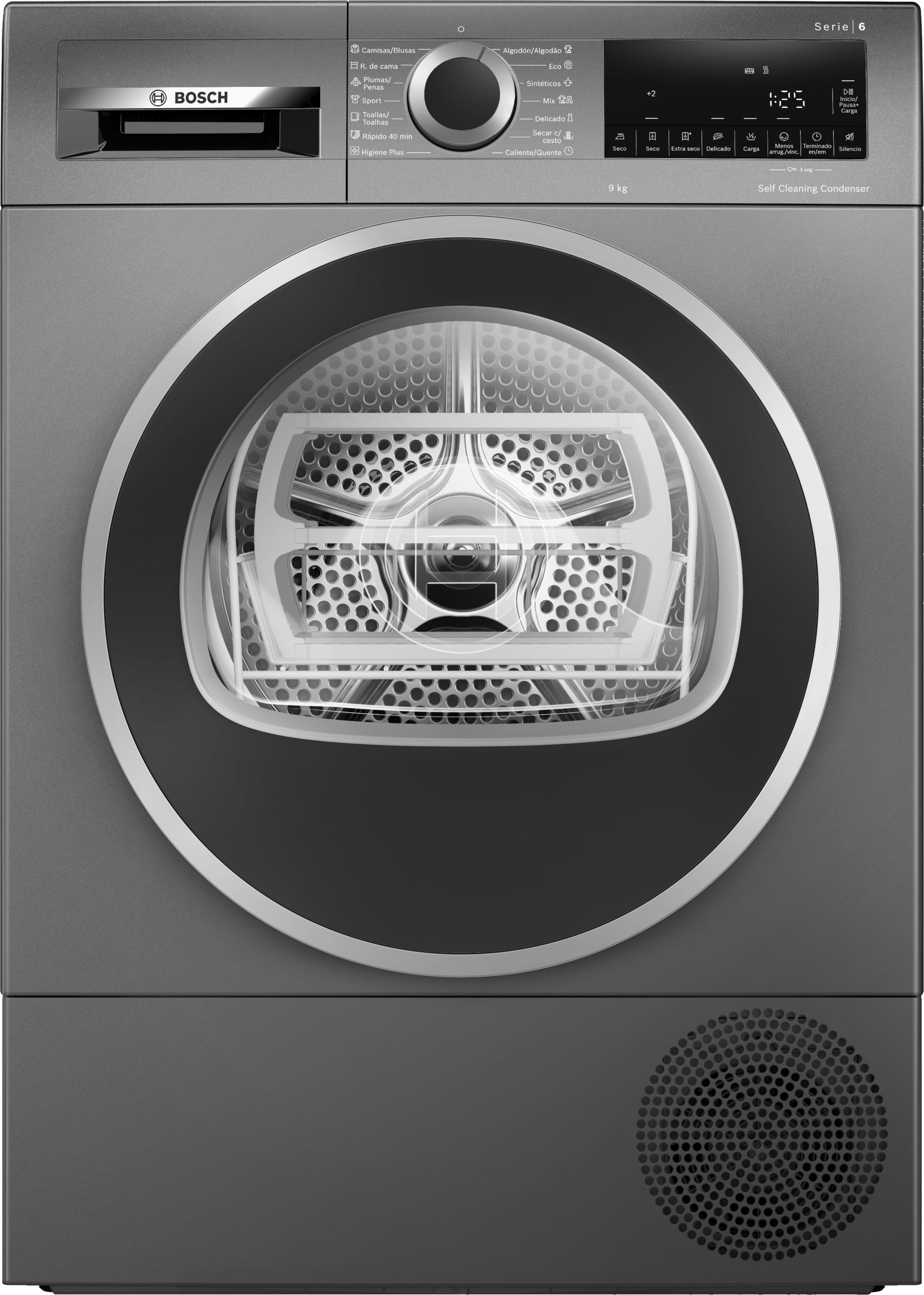 Secadora Bosch Serie 6 Bomba de Calor 9 kg WQG245DRES Secadora Bosch Serie 6 Bomba de Calor 9 kg WQG245DRES