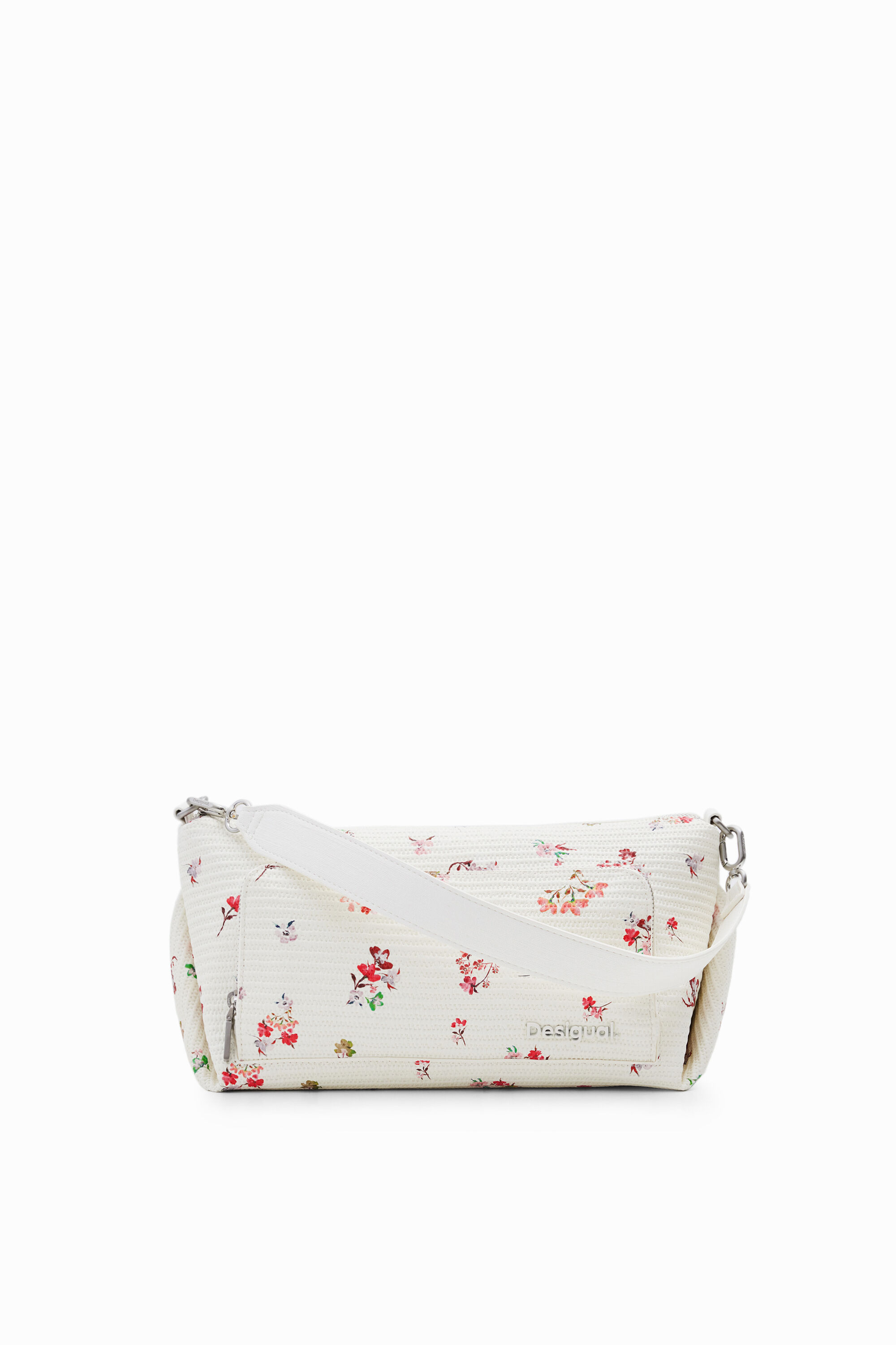 Bolso M Desigual con textura de flores