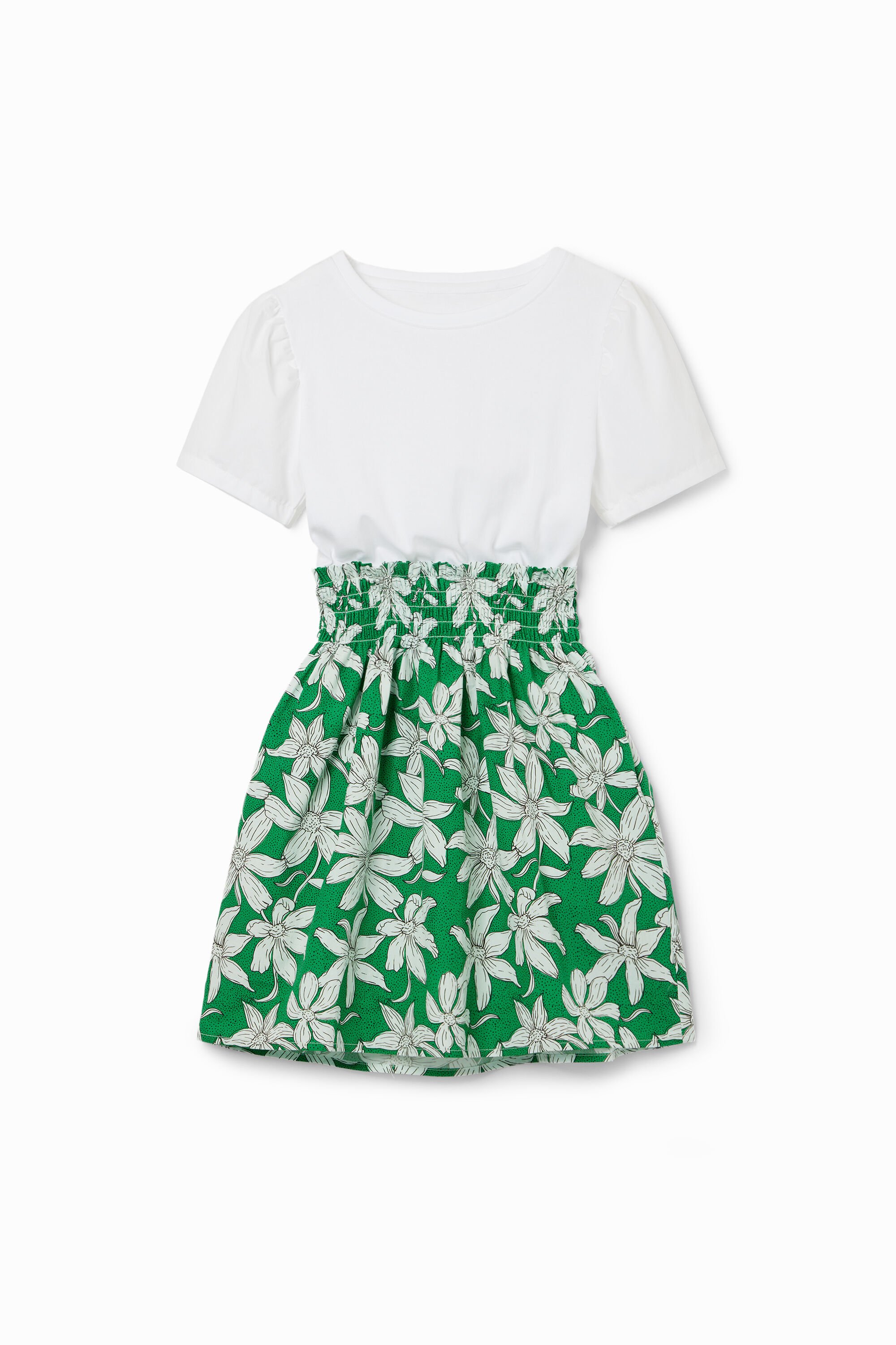 Vestido combinado flores fehombre de Desigual