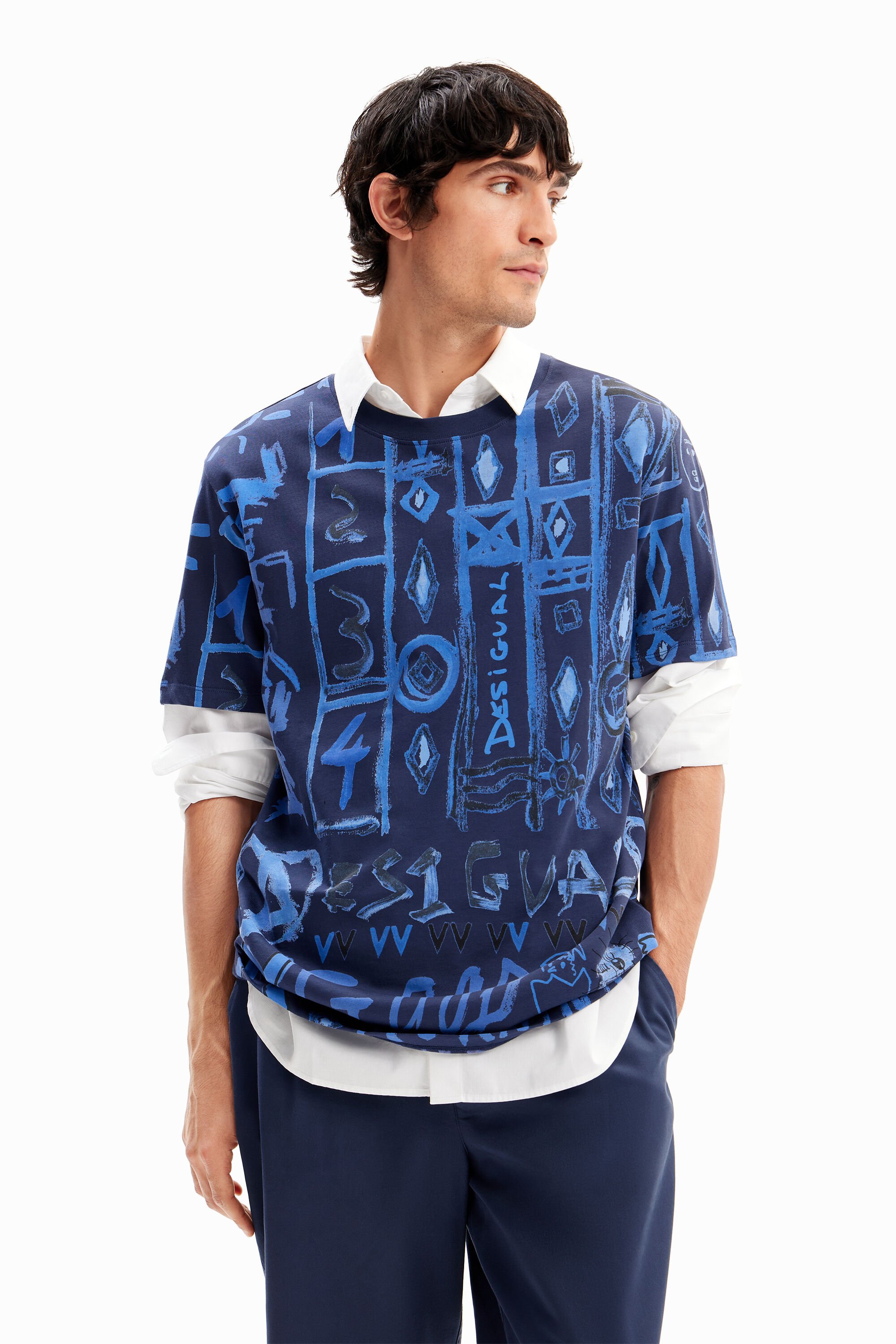 Camiseta Desigual Motivos Arty para Hombre