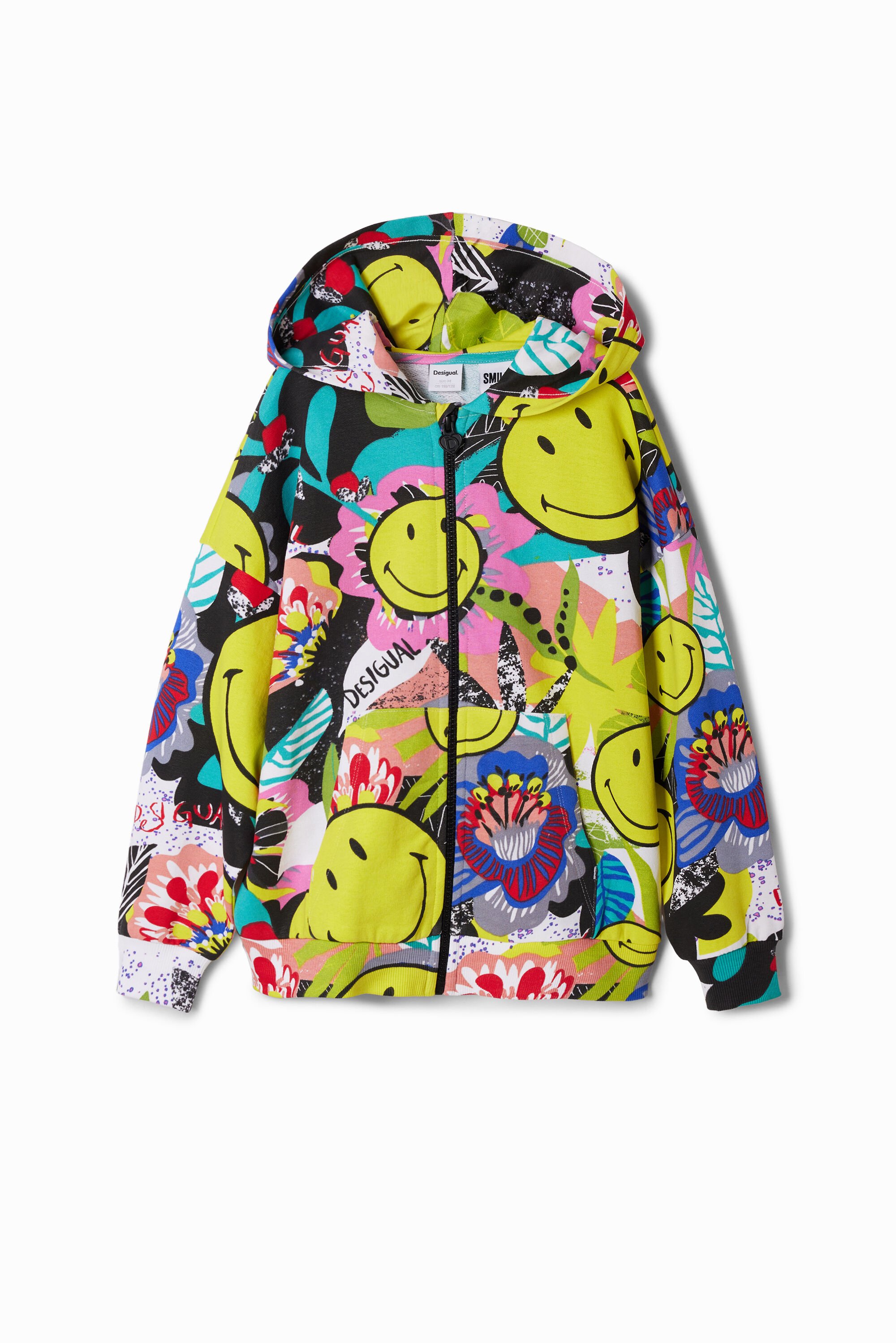 Sudadera con Capucha Desigual Smiley Originals