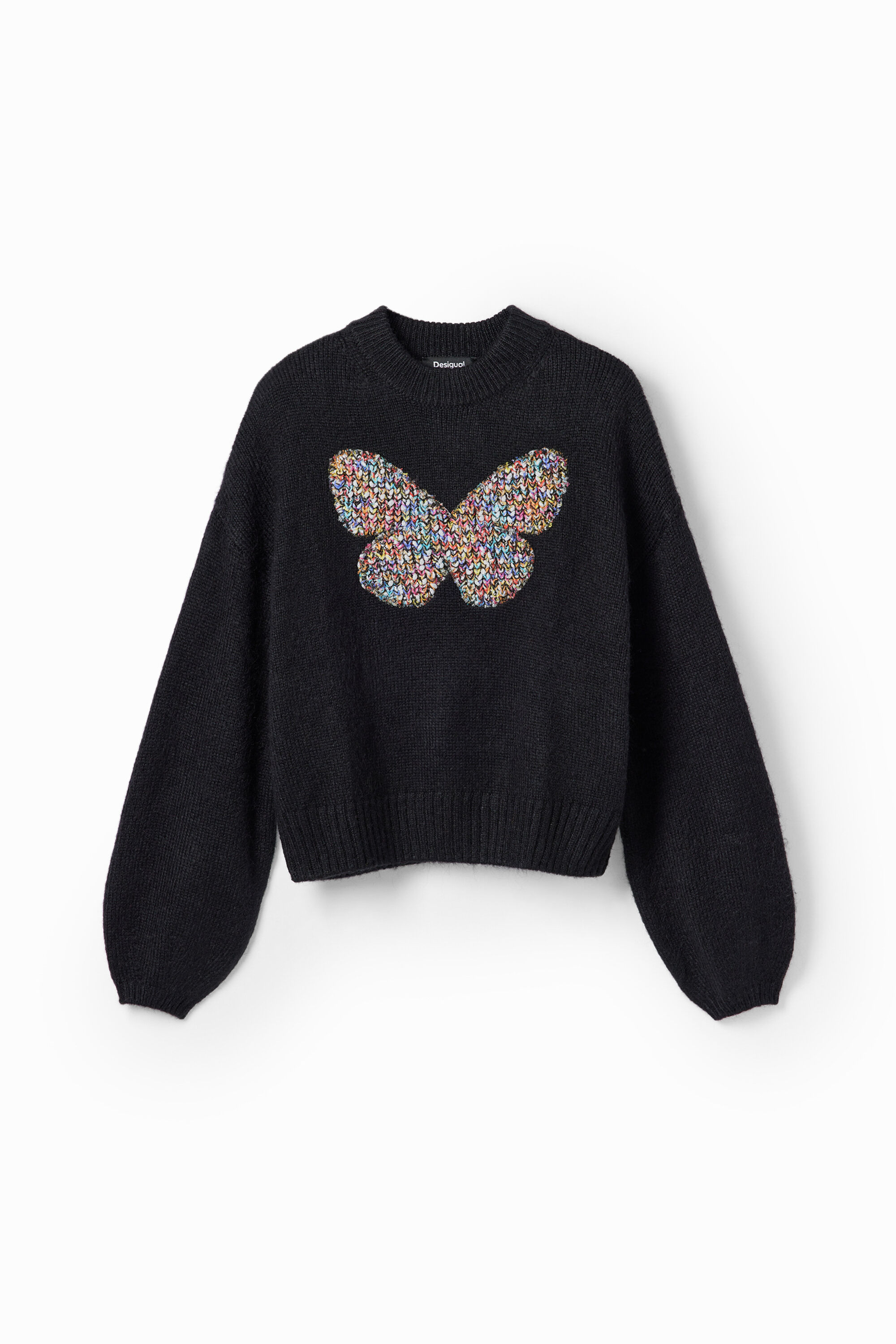 Desigual Suéter de Punto Grueso con Mariposa para Hombre