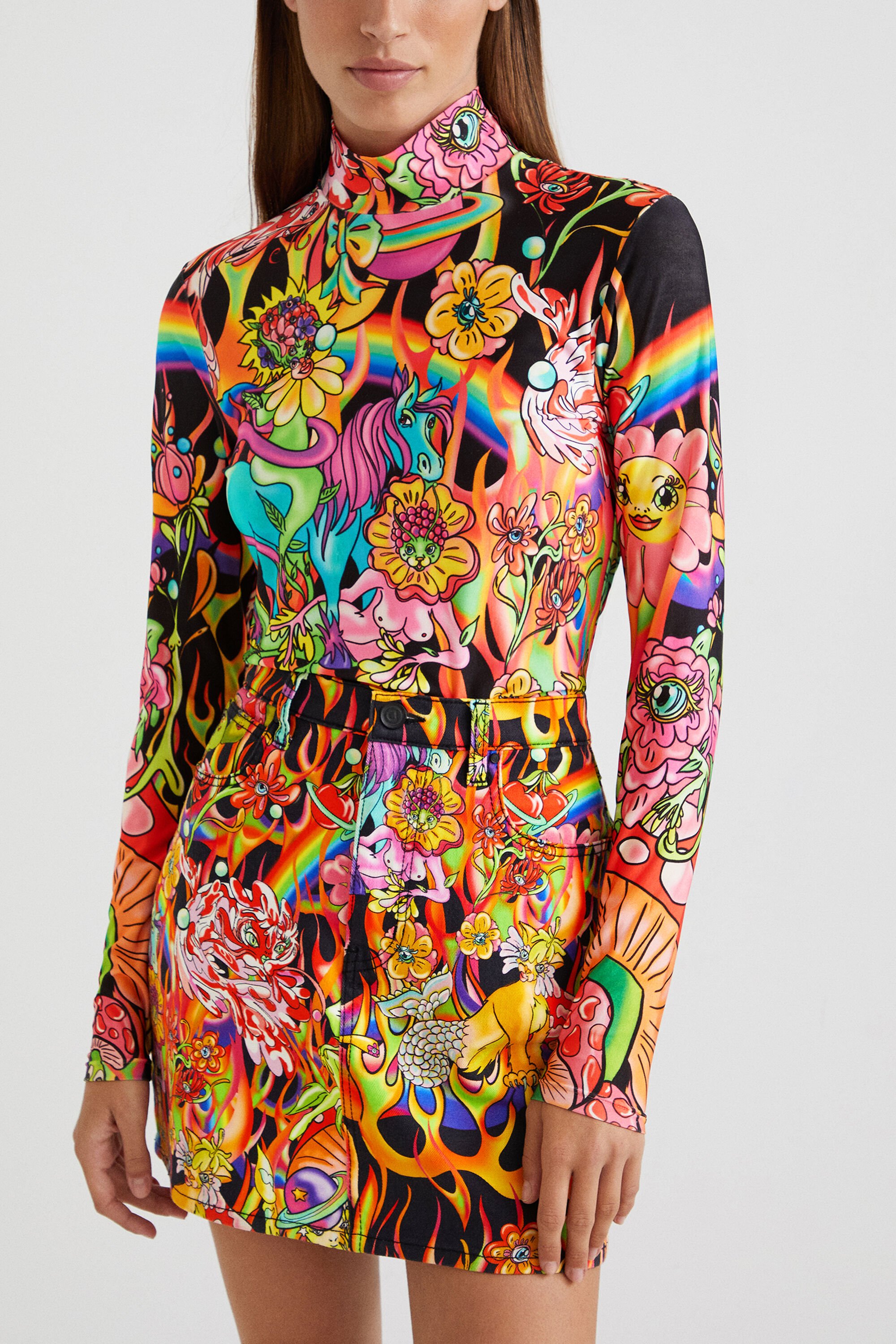 Camiseta Desigual Slim Manga Larga