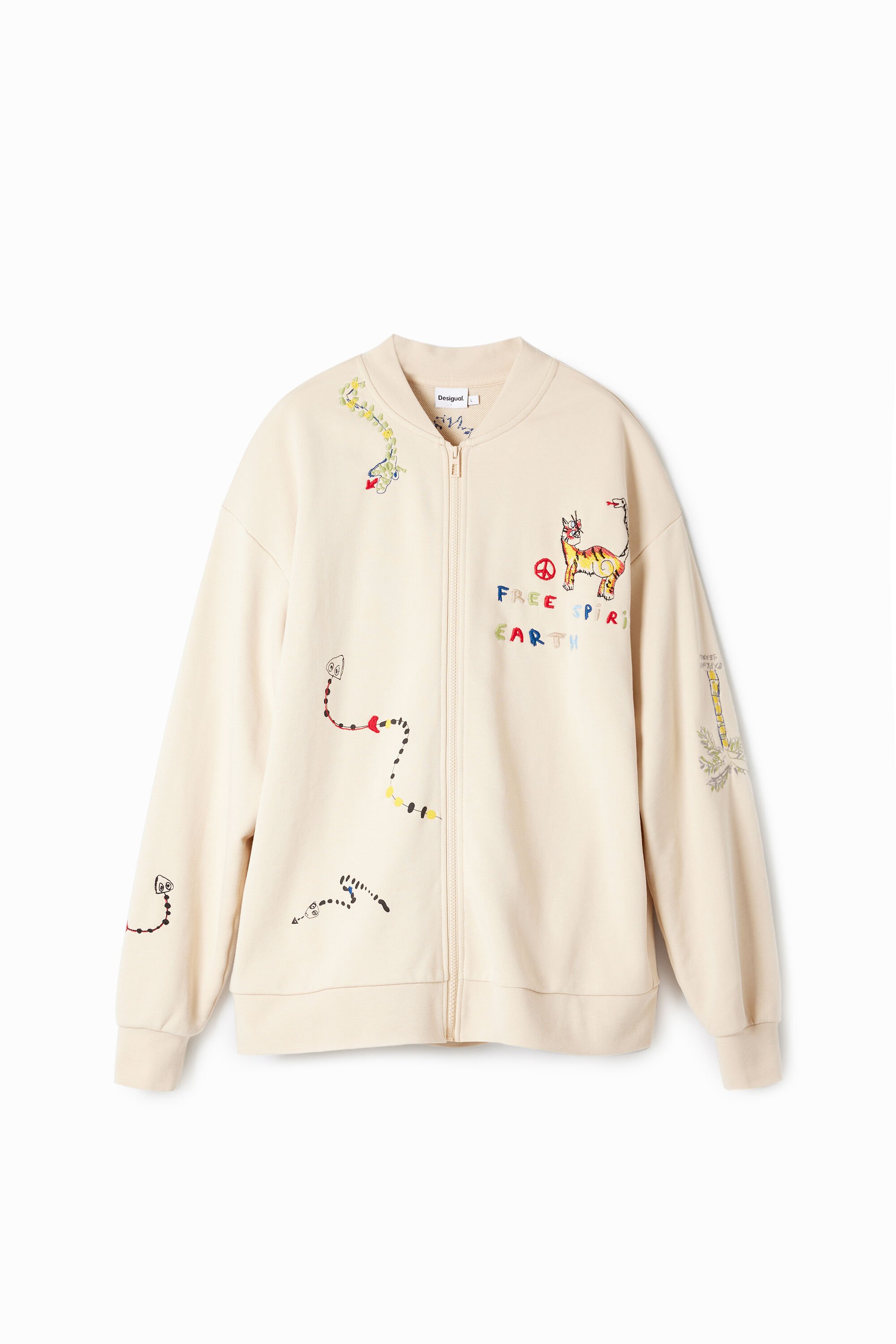 Chaqueta cremallera ilustraciones hombre Desigual