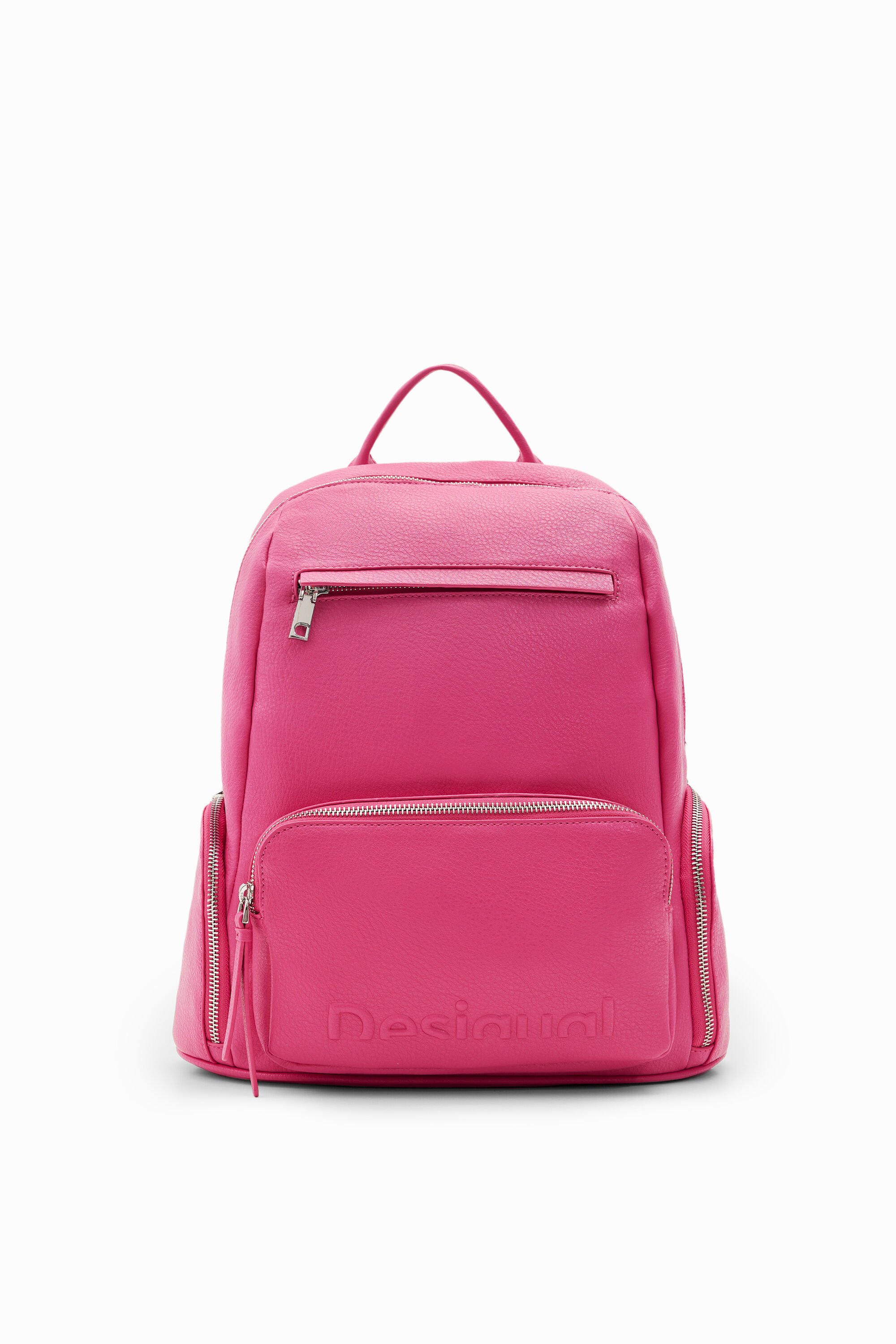 Mochila Desigual Half Logo mediana para mujer