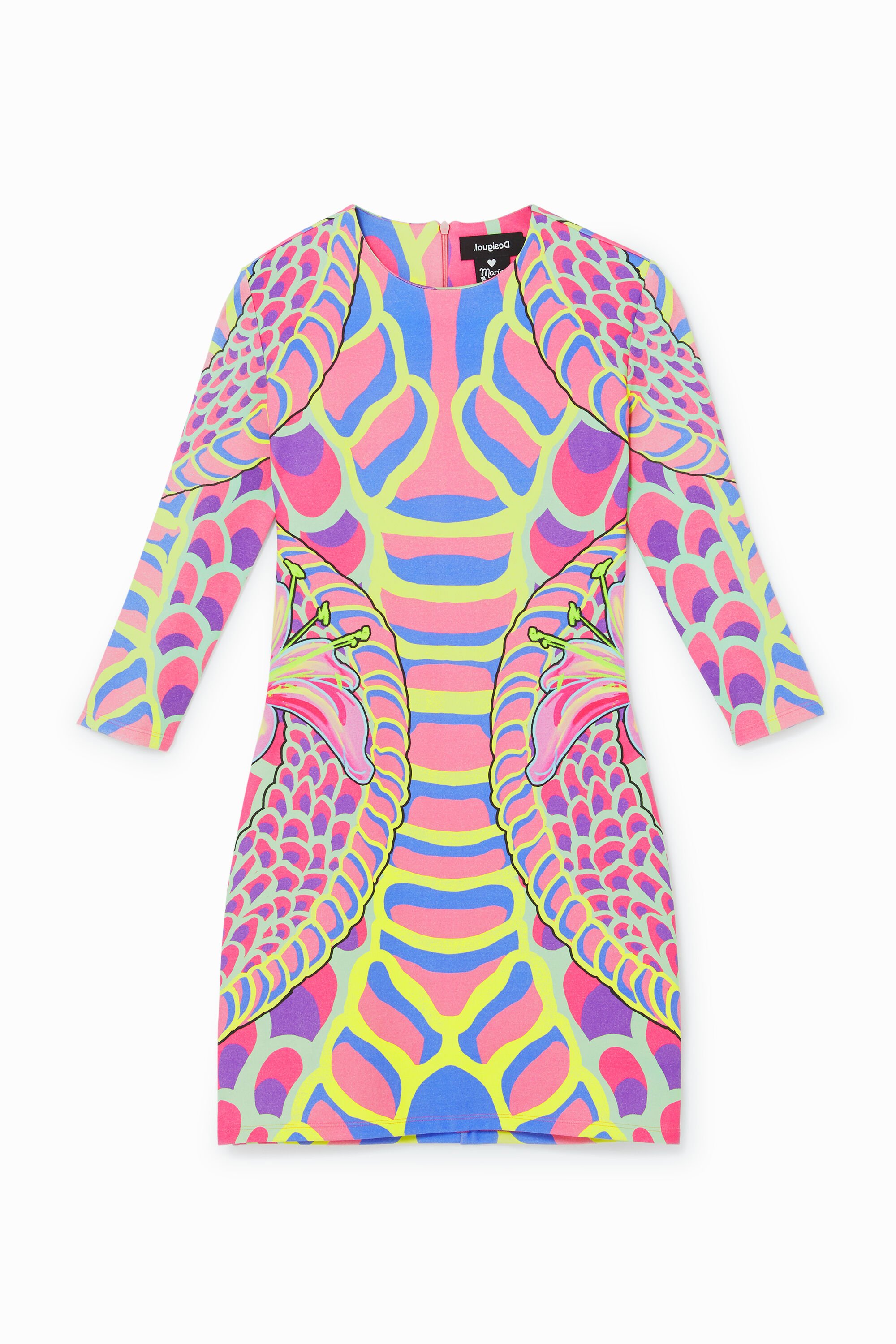 Vestido Desigual de Mujer con Manga 3/4
