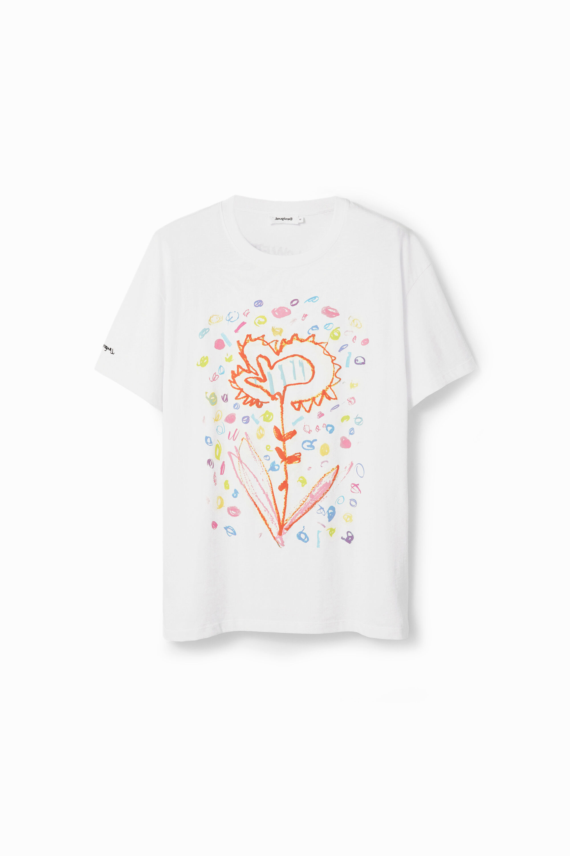 Camiseta Desigual "Flor Arty" Relaxed Fit para Hombre