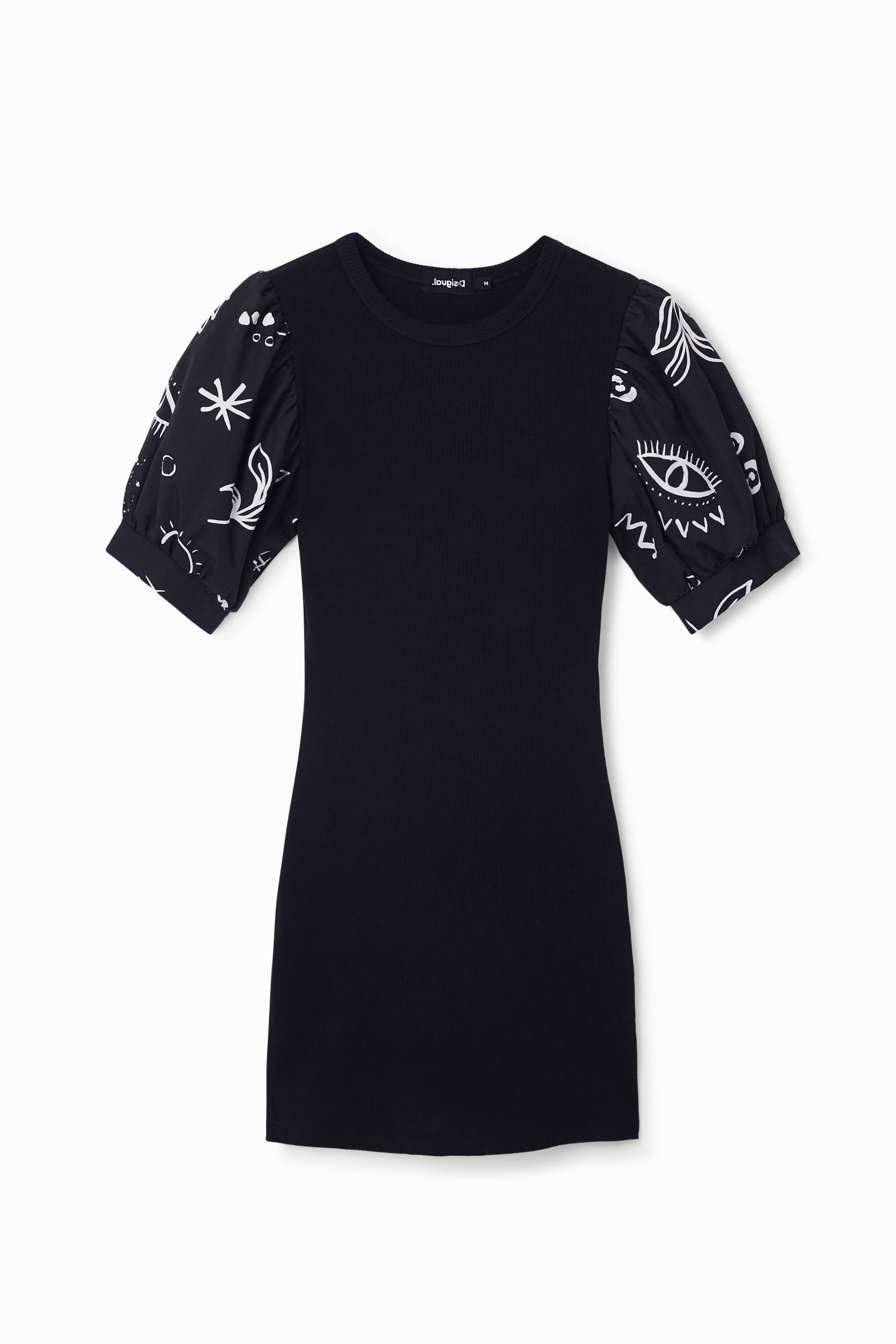Vestido Corto Slim Desigual para Mujer