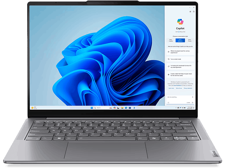 Laptop Lenovo Yoga Slim 7 14IMH9 14" WUXGA Intel Core Ultra 155H 32 GB 1 TB SSD Gris