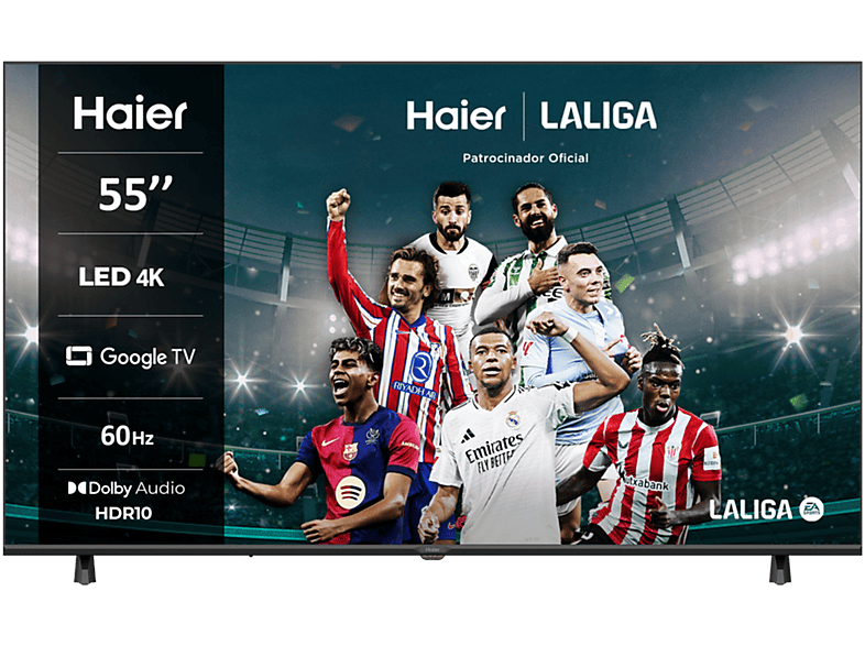 TV LED Haier K85F Series 55" 4K HDR Smart Google TV
