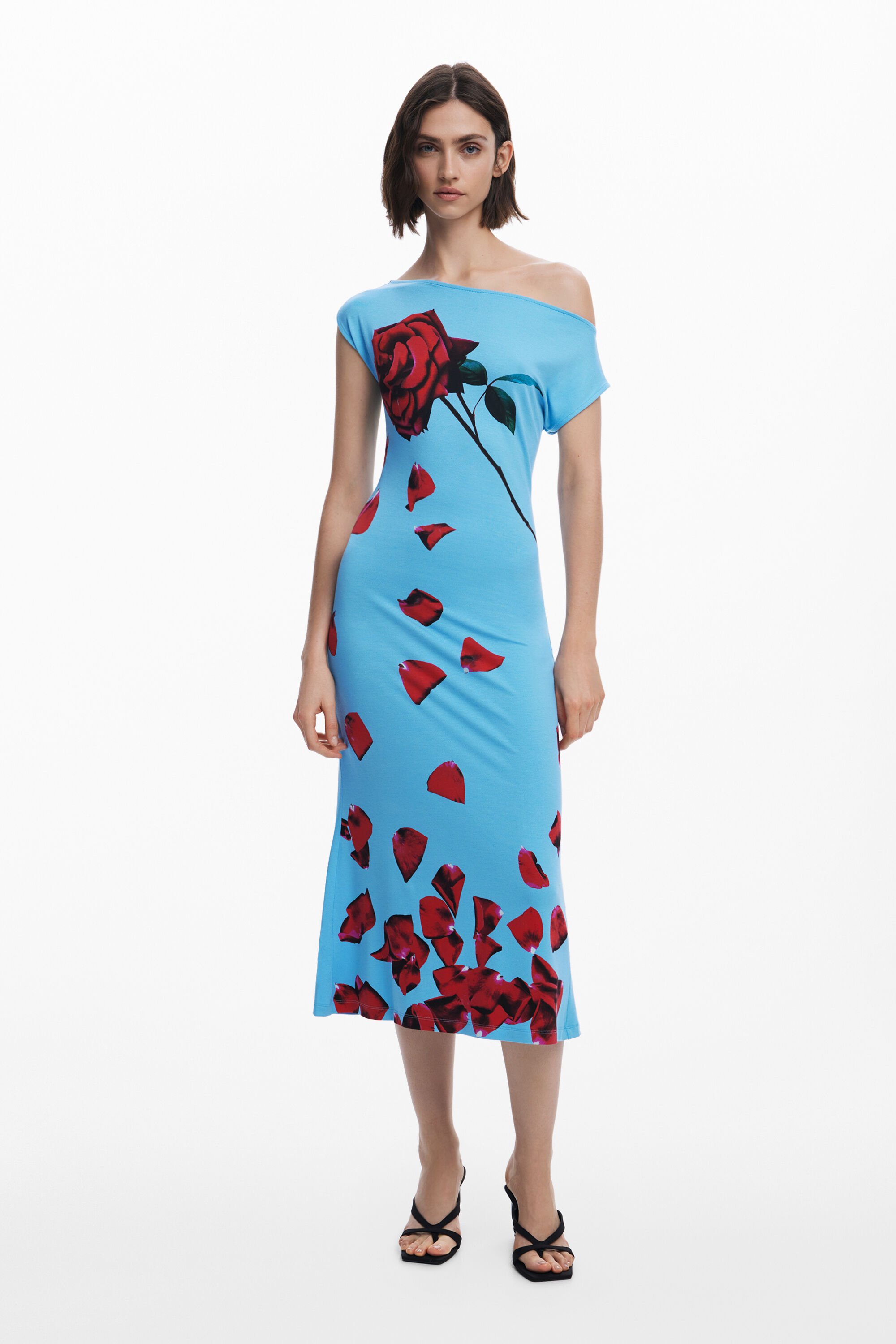 Vestido Bardot "Pétalos" Desigual Tyler McGillivary
