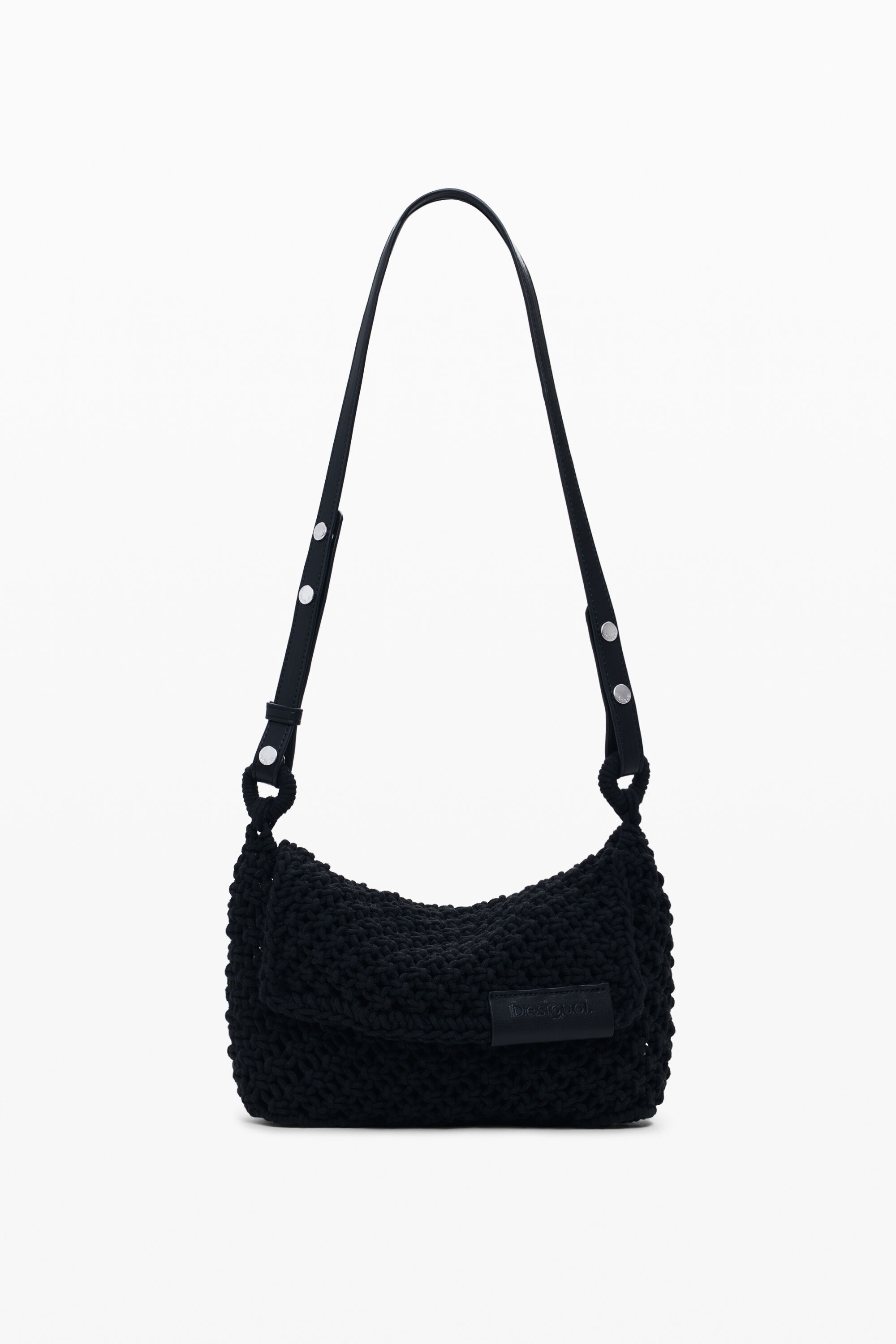 Bolso bandolera Desigual crochet mediano