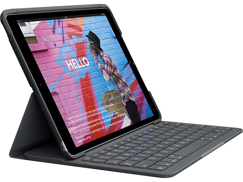 Funda con teclado Logitech Slim Folio para iPad 2019 10.2"