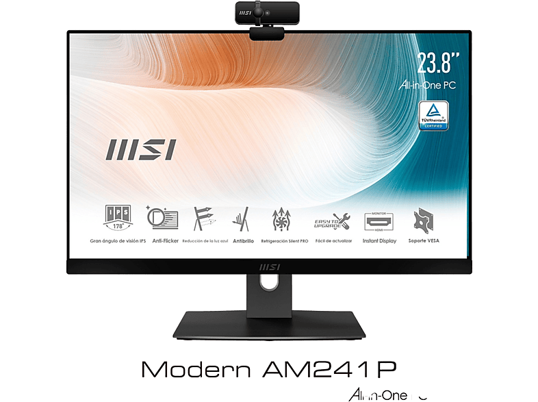 MSI Modern AM241P 11M-011EU All-in-One 23.8" FHD Intel Core i5-1135G7 8 GB RAM 256 GB SSD