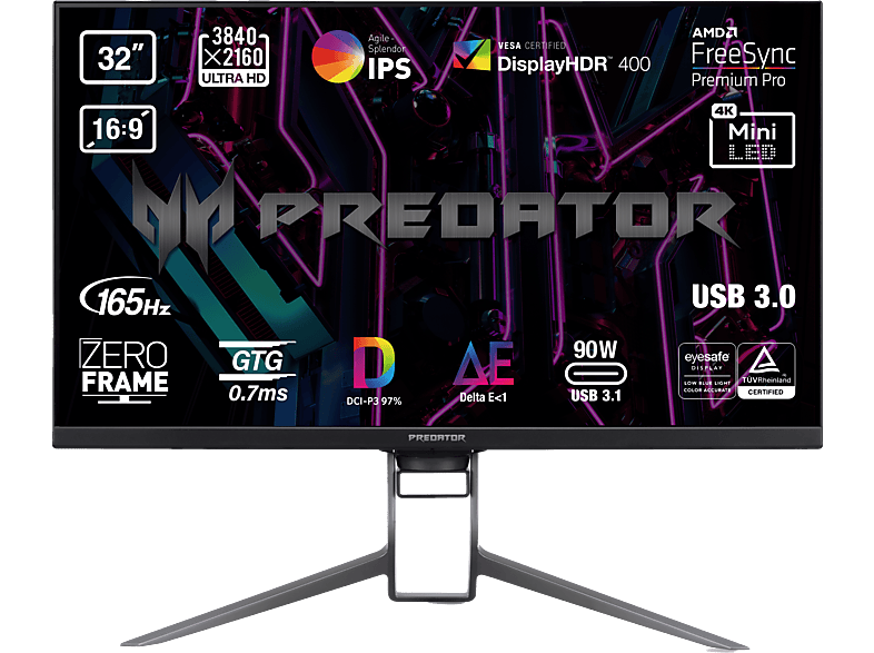 Monitor Gaming Acer Predator X32FP 32" UHD 4K 160Hz