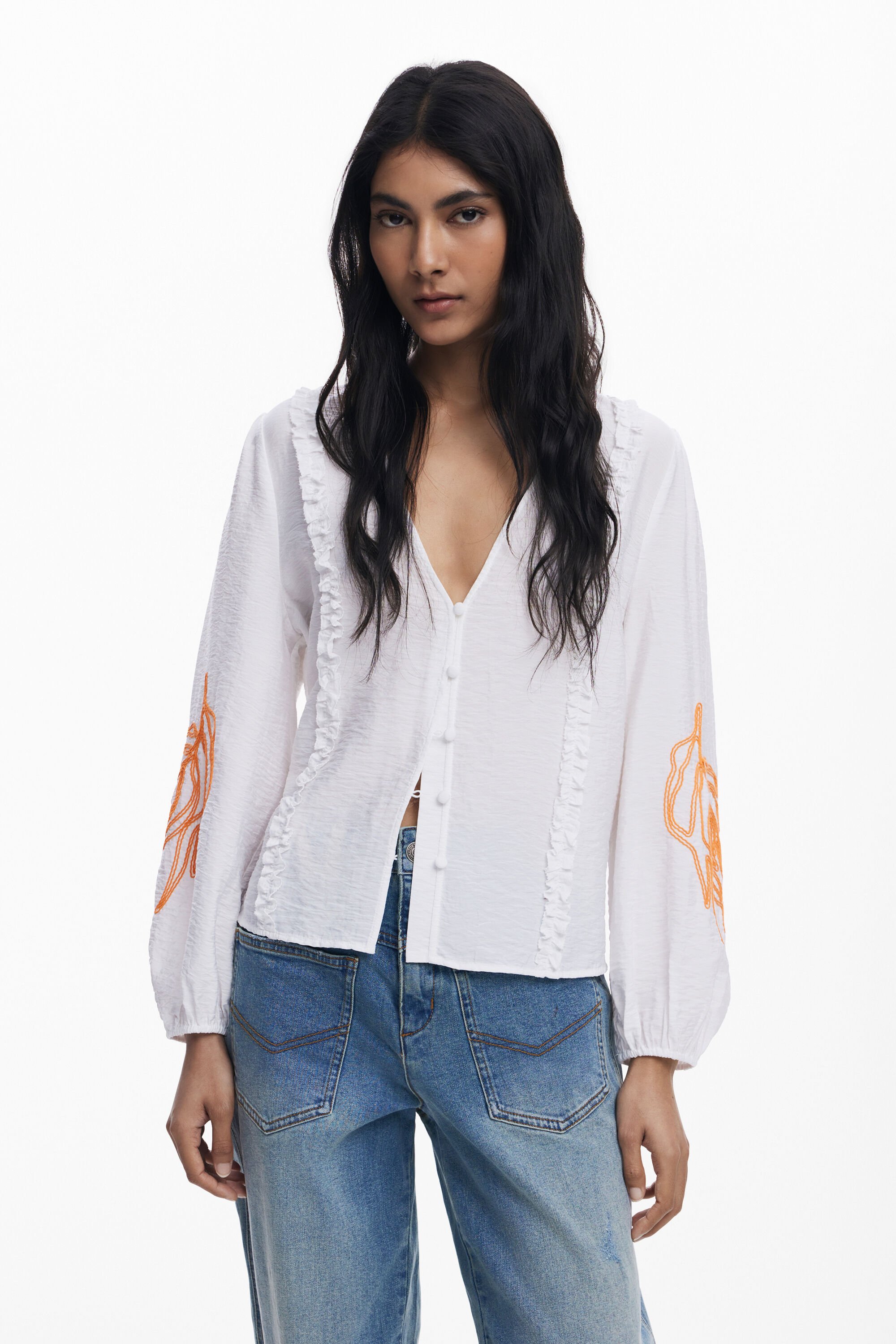 blusa balloon hojas fehombre