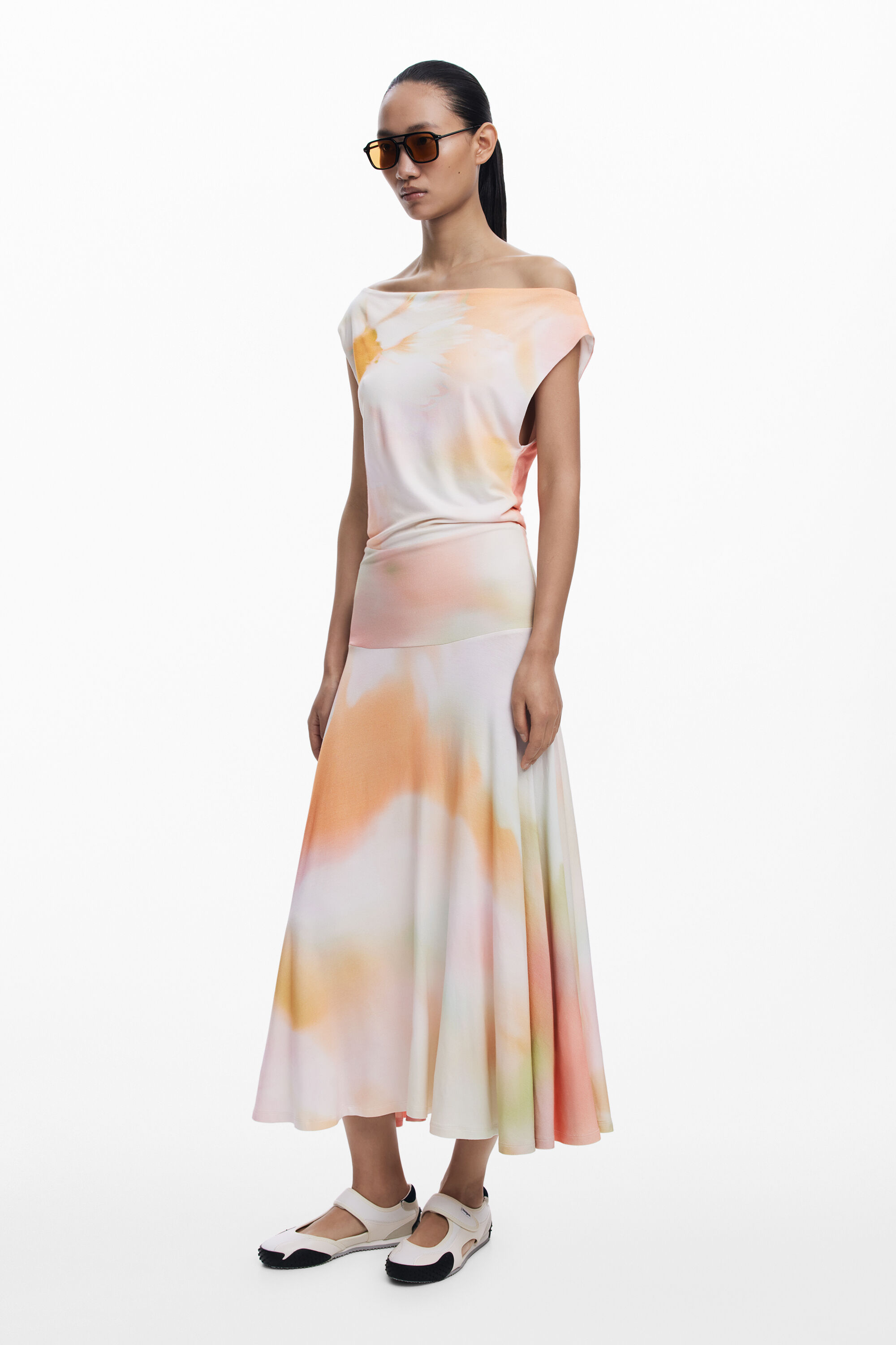 Vestido Largo Asimétrico Desigual