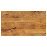 Mesa Rectangular de Madera de Mango Macizo 120x60x3.8 cm
