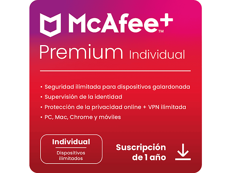 McAfee Premium Individual Suscripción 1 Año