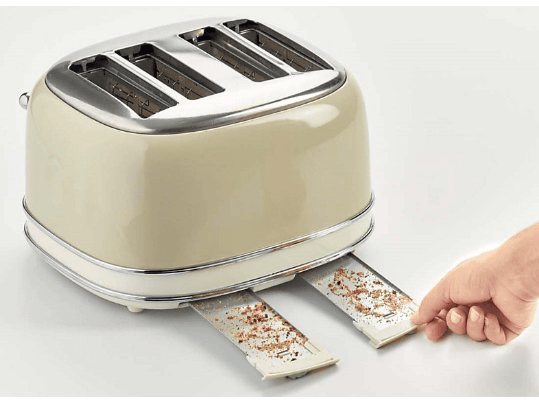 Tostadora Ariete Vintage 156, 4 ranuras, 1600 W