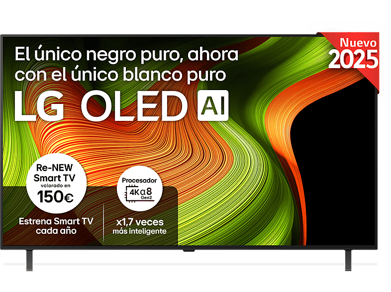 TV OLED 4K LG 55" con Procesador Inteligente α8 AI Processor 4K Gen2