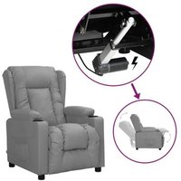 Sillón Elevable Vidaxl de Cuero Sintético