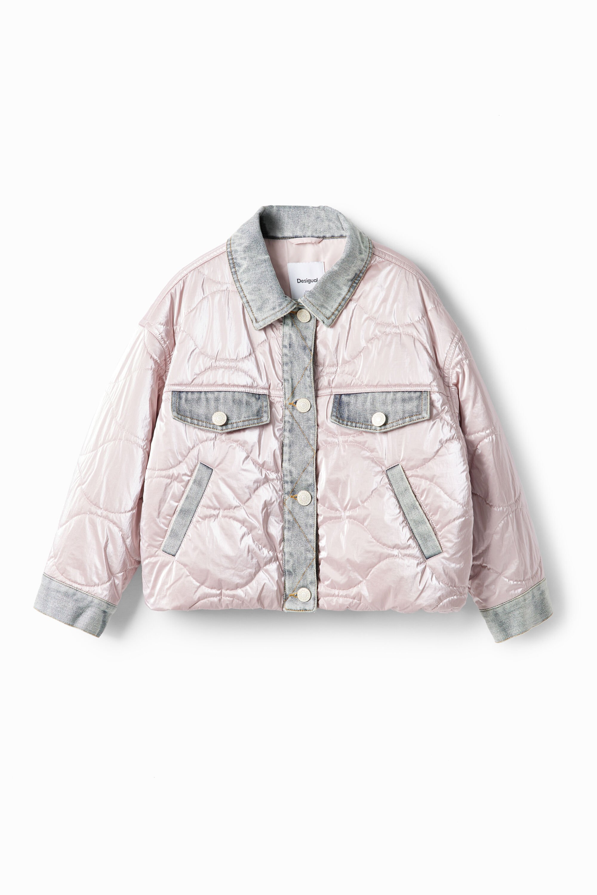 Chaqueta bomber metalizada Desigual para hombre