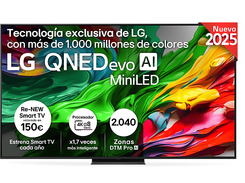 TV LG QNED 75QNED87A6B 75" UHD 4K Smart TV