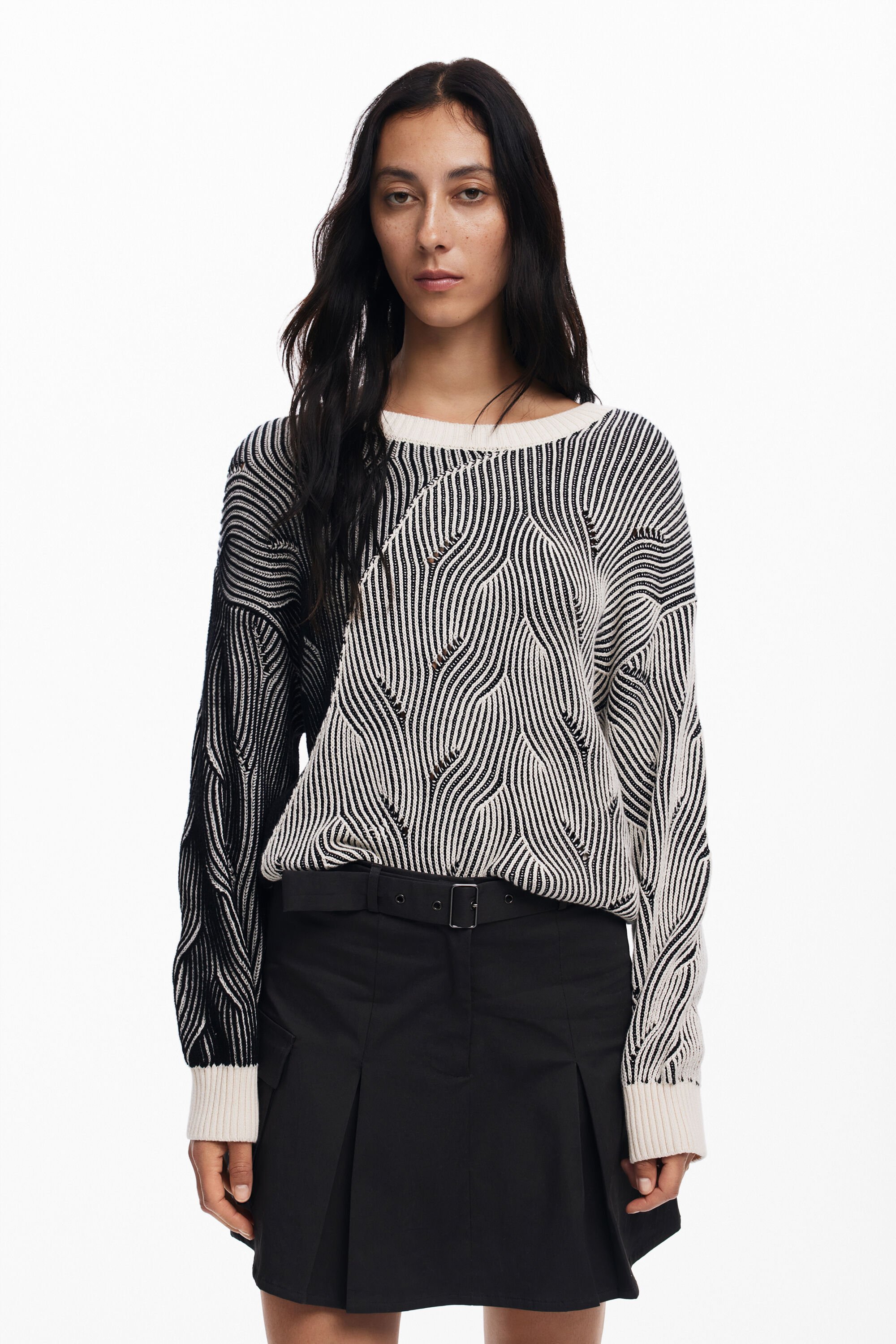 Jersey de canalé para hombre Desigual