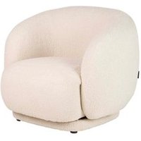 Silla Giratoria Boucle Beige Luna 93x87x73 Cm