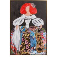 Cuadro Menina Pintado A Mano 80x4x120 Cm